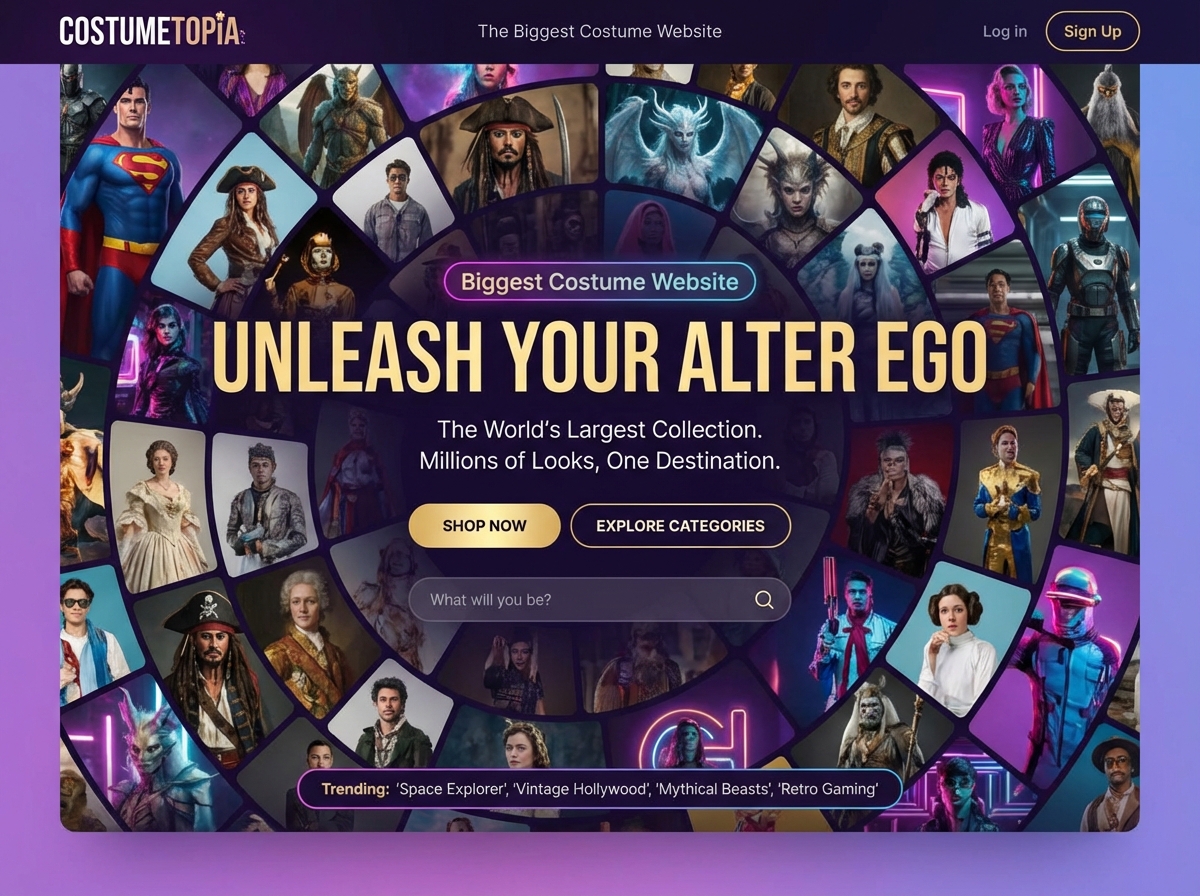 Create Biggest Costume Shop Websites in Minutes | AI Builder website preview