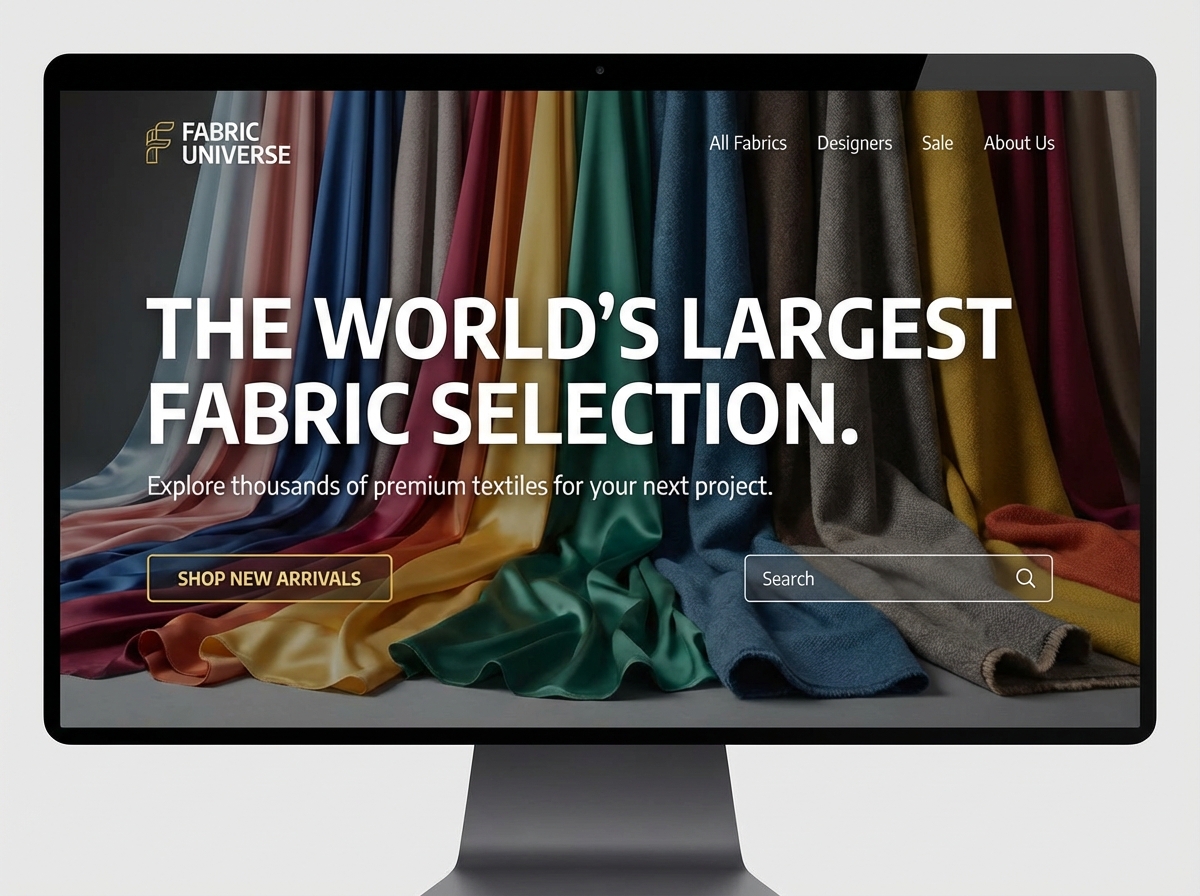 Create Biggest Fabric Shop Websites in Minutes | AI Builder website preview