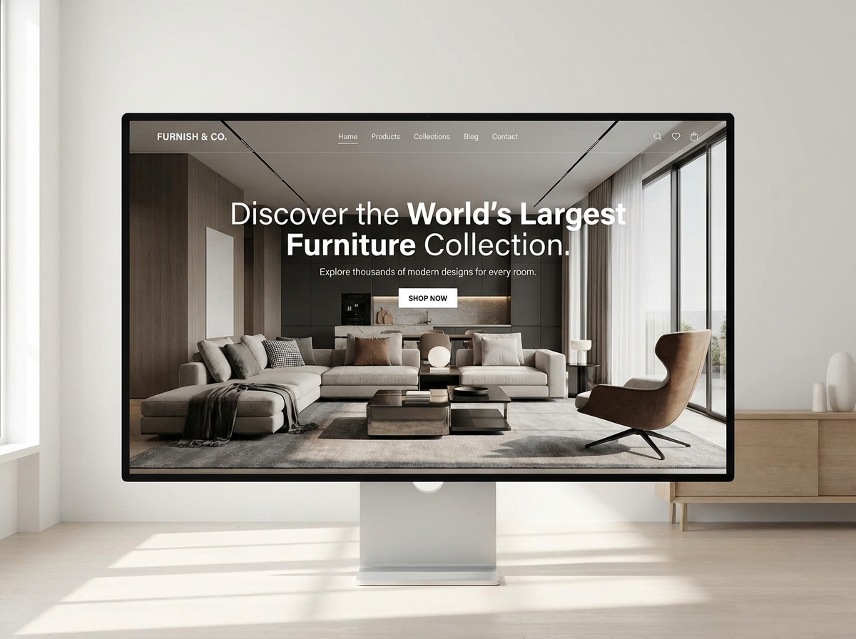 Build The Biggest Online Furniture Store Effortlessly website preview