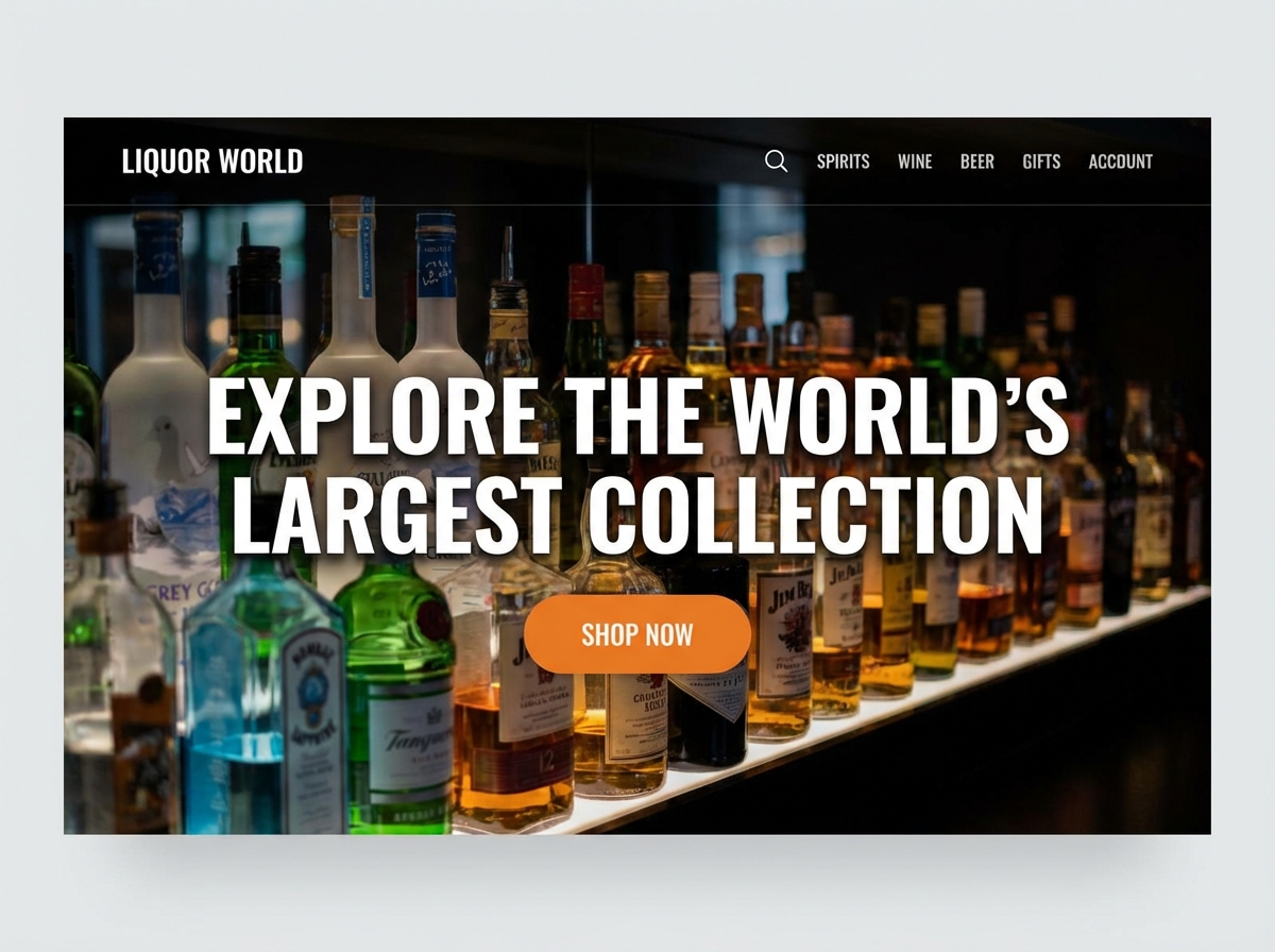 Build the Biggest Liquor Store Website website preview