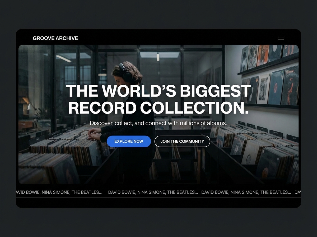 Build Your Biggest Record Label Website Yet website preview