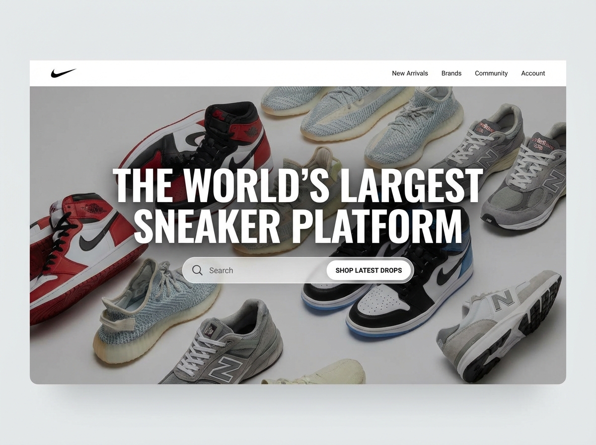 Build Your Own Biggest Sneaker Marketplace website preview