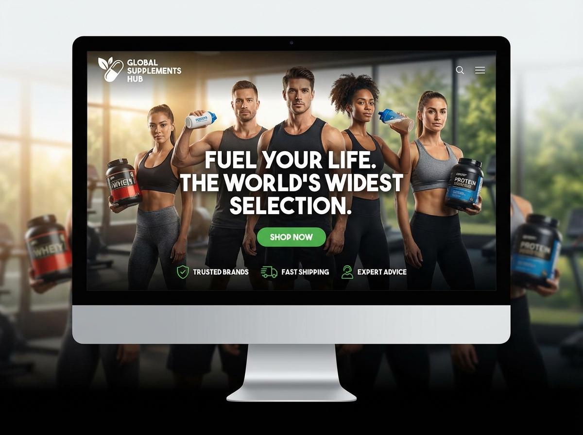 Build the Biggest Supplement Website, Faster. website preview