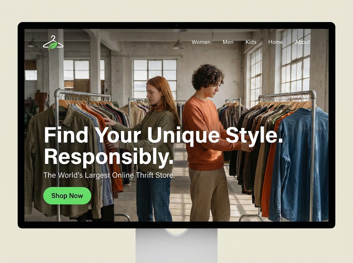 Build the Biggest Thrift Store Website website preview