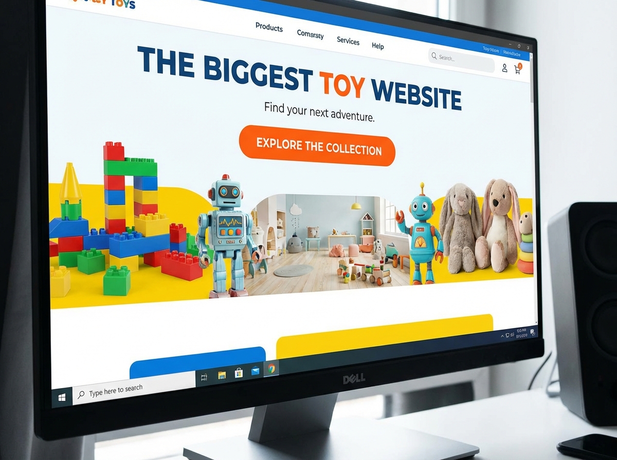 Build the Biggest Toy Empire Online website preview