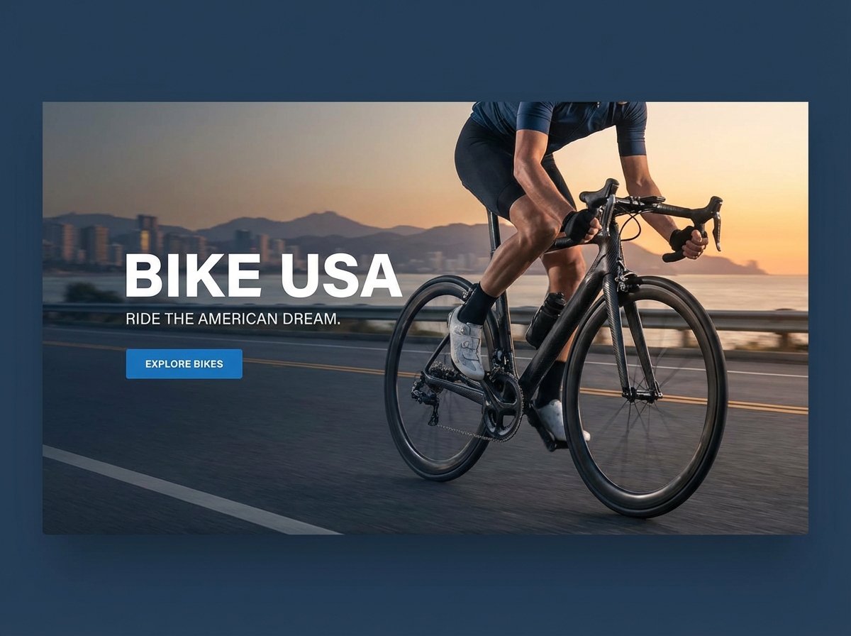 Build Your USA Bike Hub with Grigora website preview