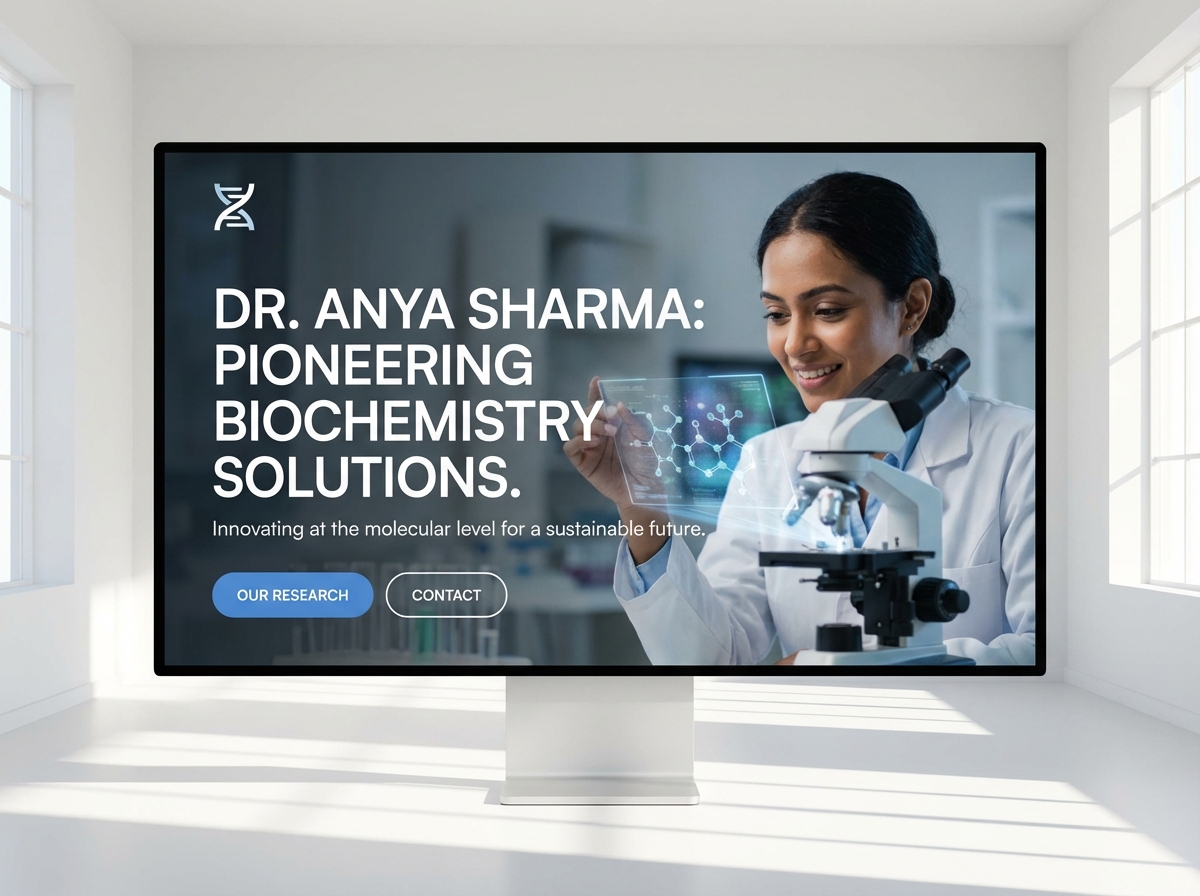 Build Your Professional Bio-Tech Researcher Website website preview