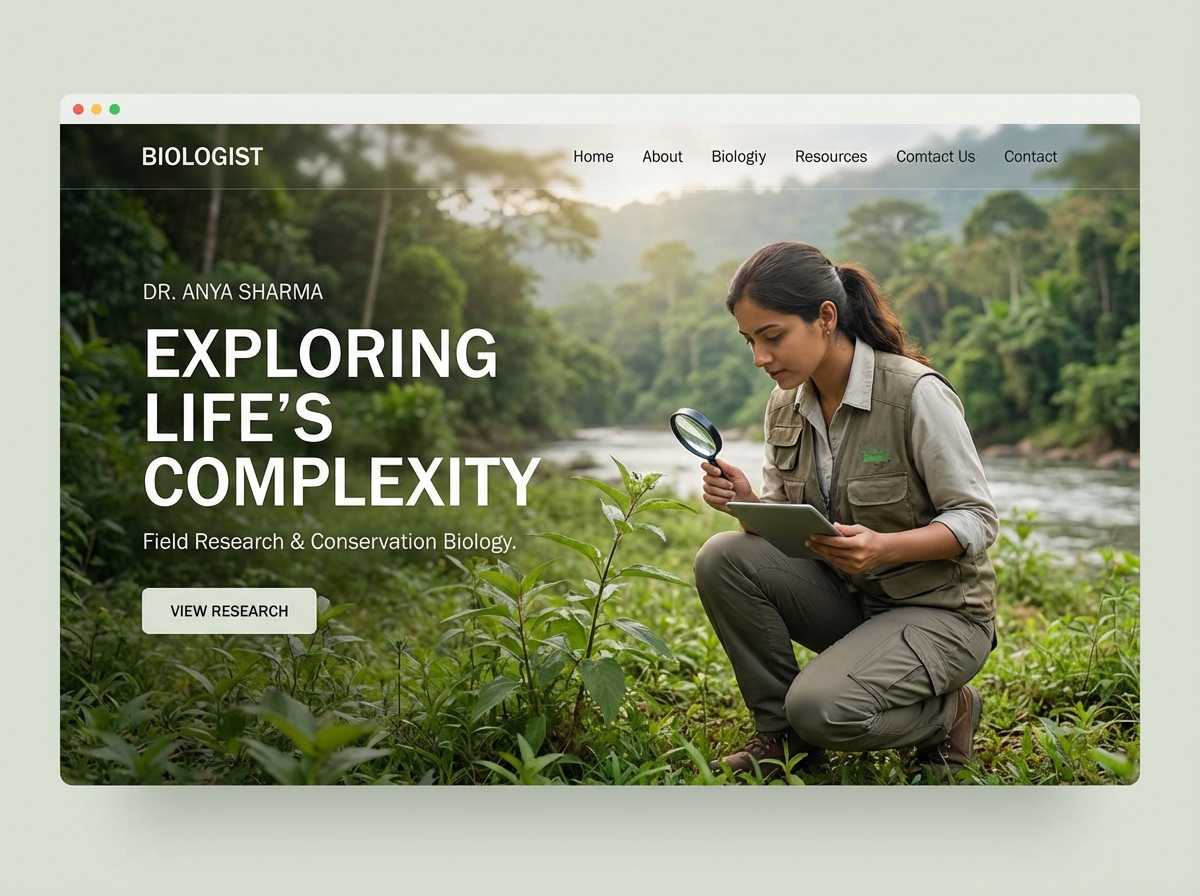 Build a Professional Online Presence with a Biologist Website Builder website preview