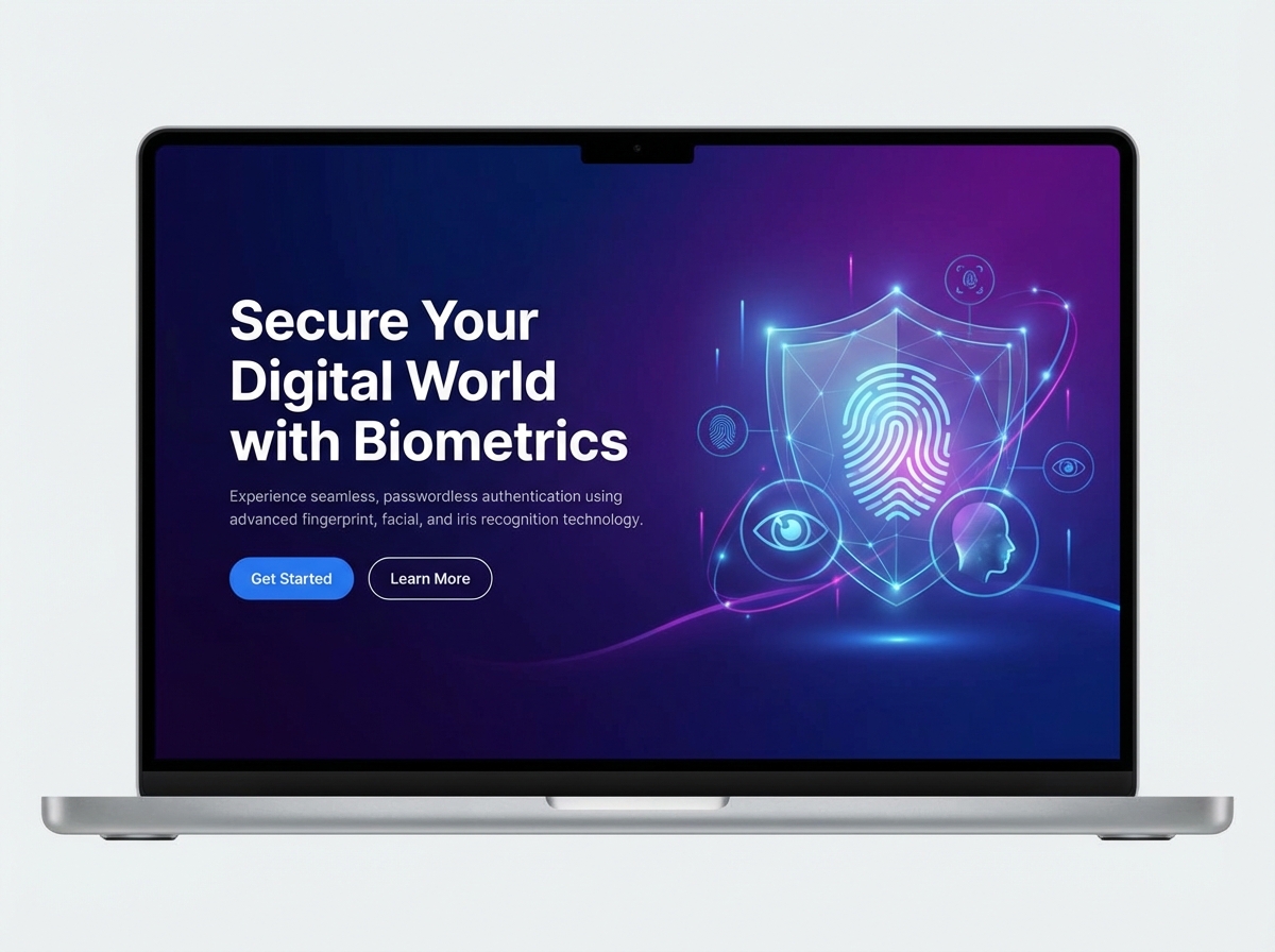 Build Secure Websites with Biometric Authentication website preview