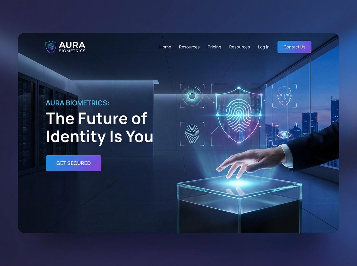 Build Advanced Biometric Security Websites with Ease website preview