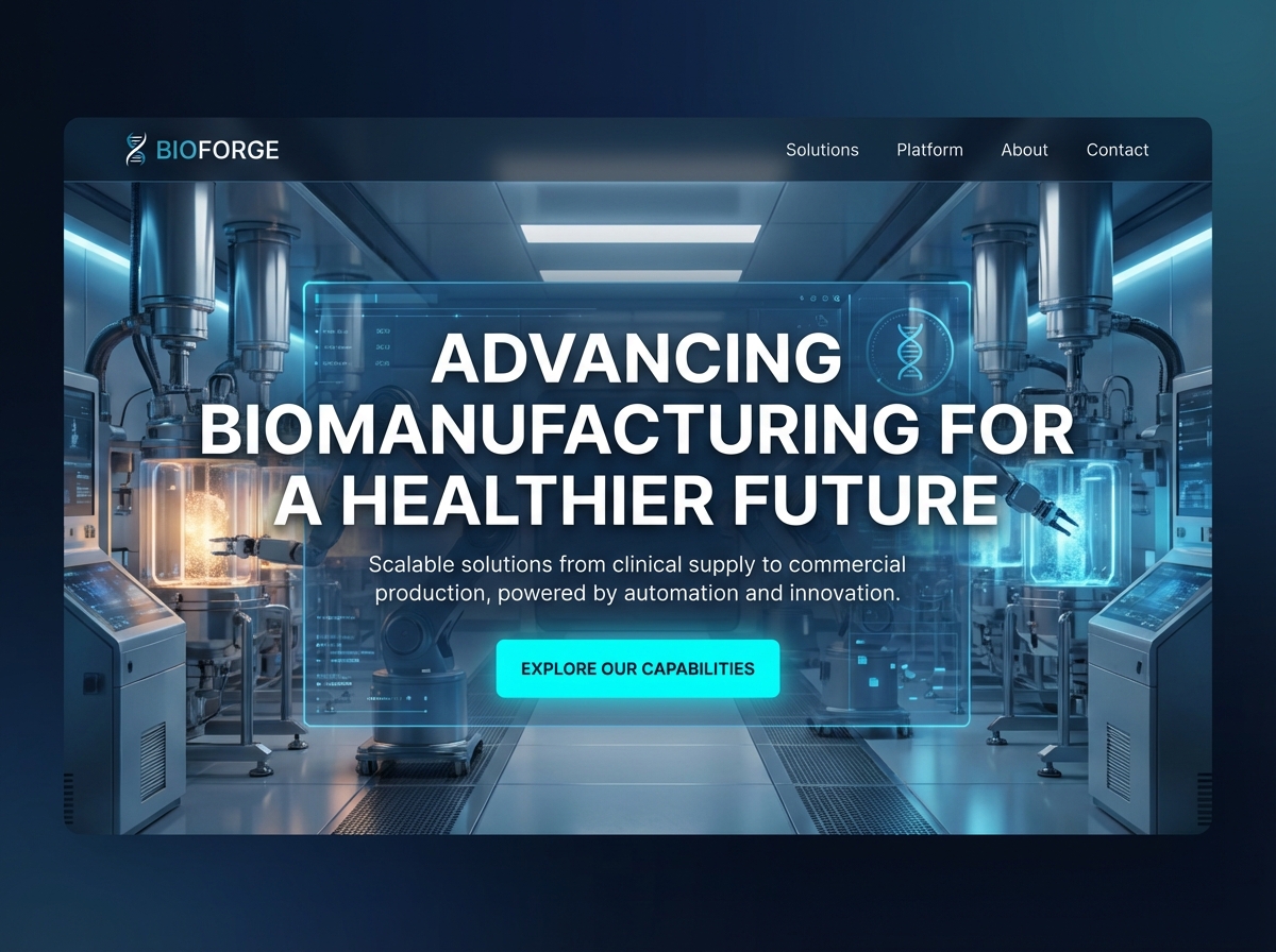 Build Your Advanced Biotech Manufacturing Website website preview