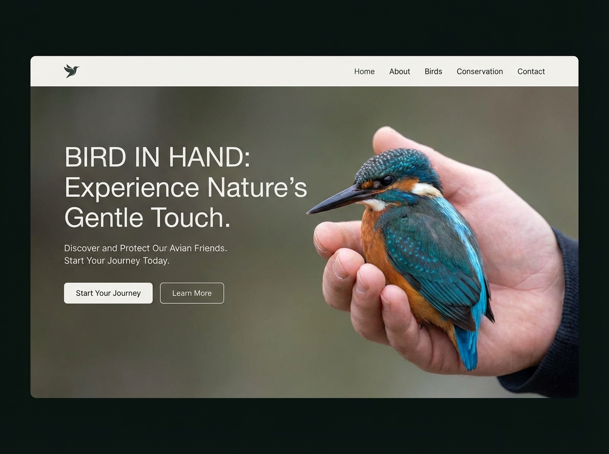 Showcase Your Avian World with a Stunning Bird in Hand Website website preview