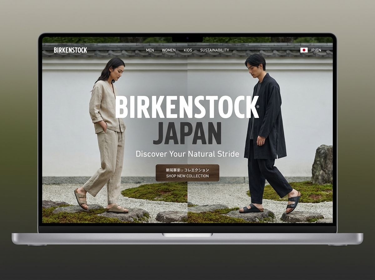 Build Your Global Footwear Empire in Japan website preview