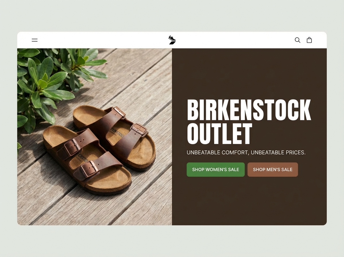 Build Your Own High-Converting Birkenstock Outlet Website website preview