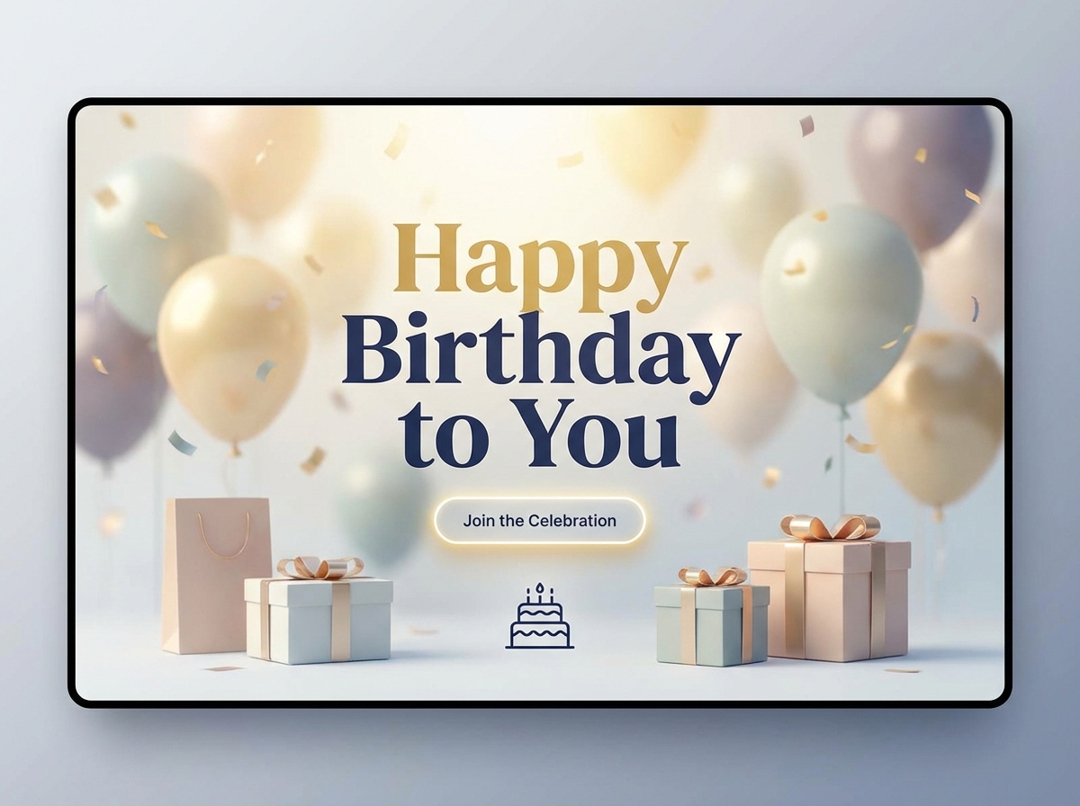 Create a Stunning Birthday Website with Ease website preview