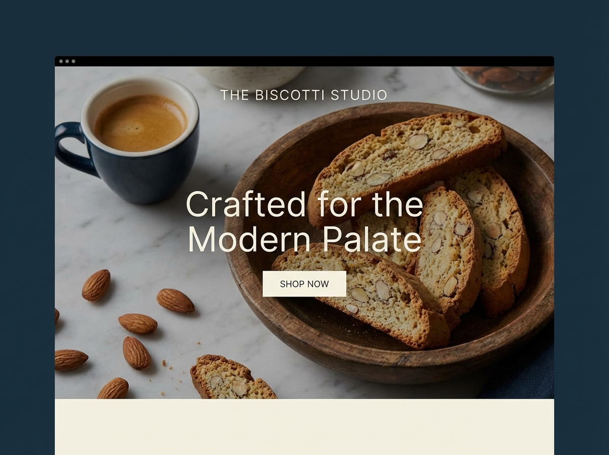 Bake Your Best: Create a Stunning Biscotti Website website preview