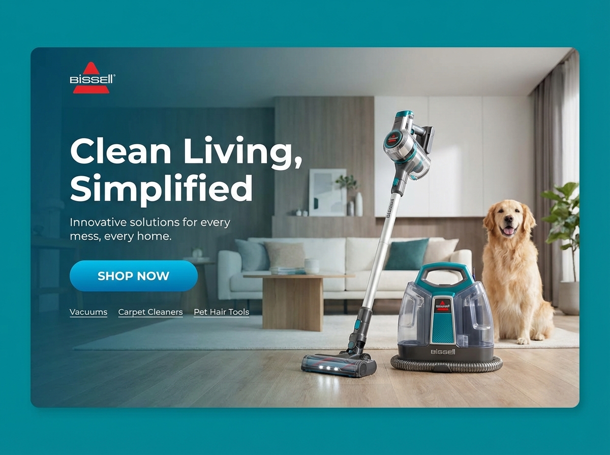 Clean Smarter, Not Harder with a Bissell Website website preview