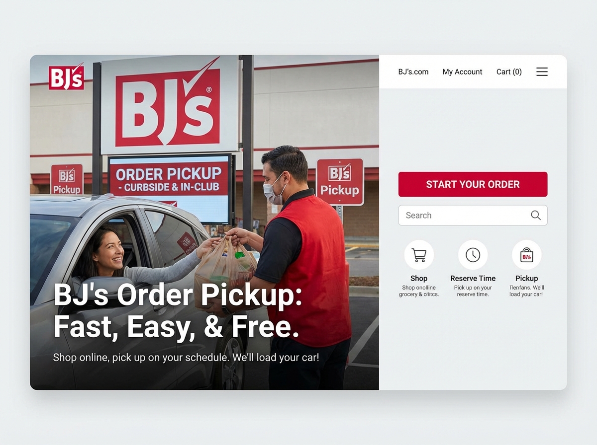 Build Your Own BJ's Order Pickup Solution website preview