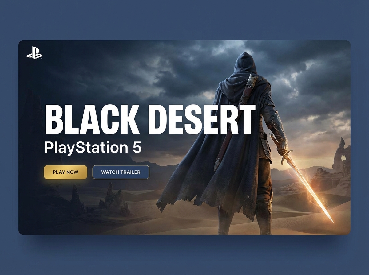 Build Your Ultimate Black Desert PS Player Hub website preview