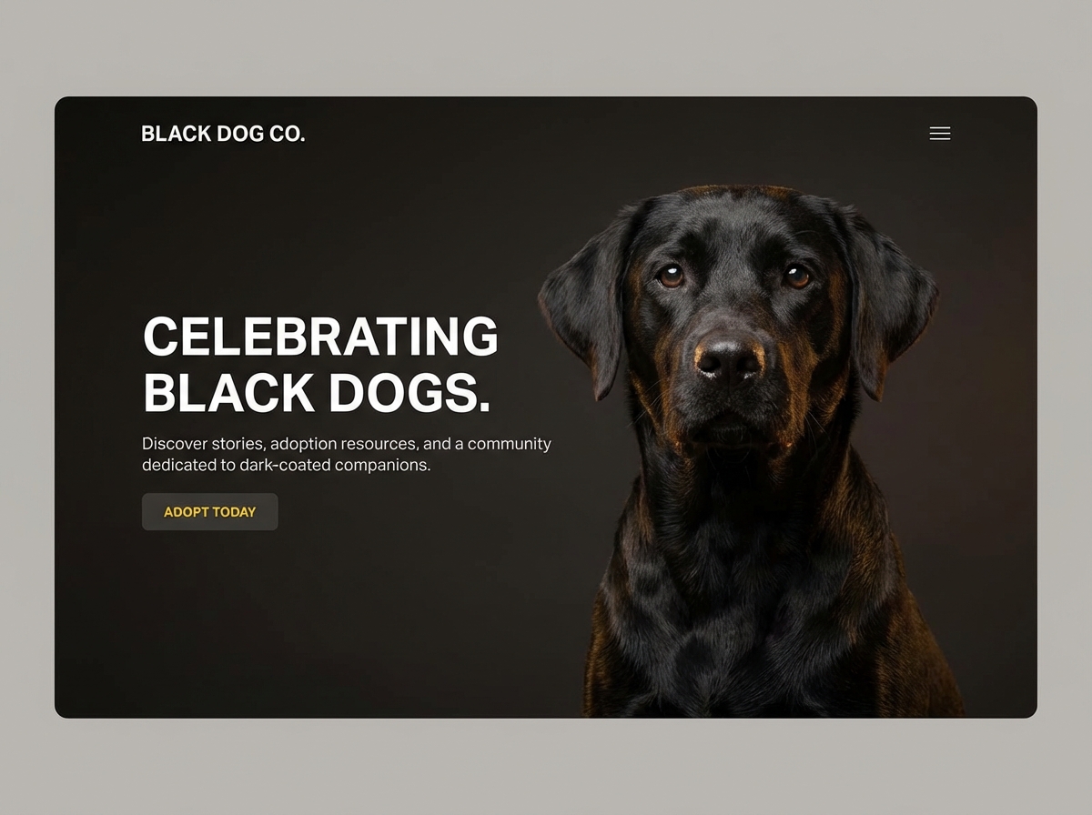 Build Black Dog Art & Rescue Websites Instantly | AI Builder website preview