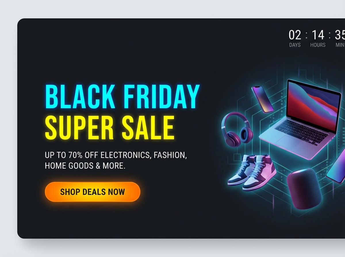 Launch Your High-Converting Black Friday Deals Website website preview
