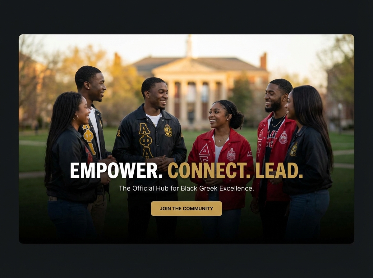 Build Your Black Greek Organization's Online Home website preview