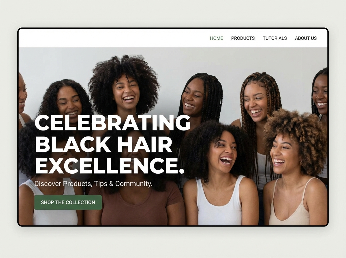 Showcase Your Craft with a Stunning Black Hair Portfolio website preview
