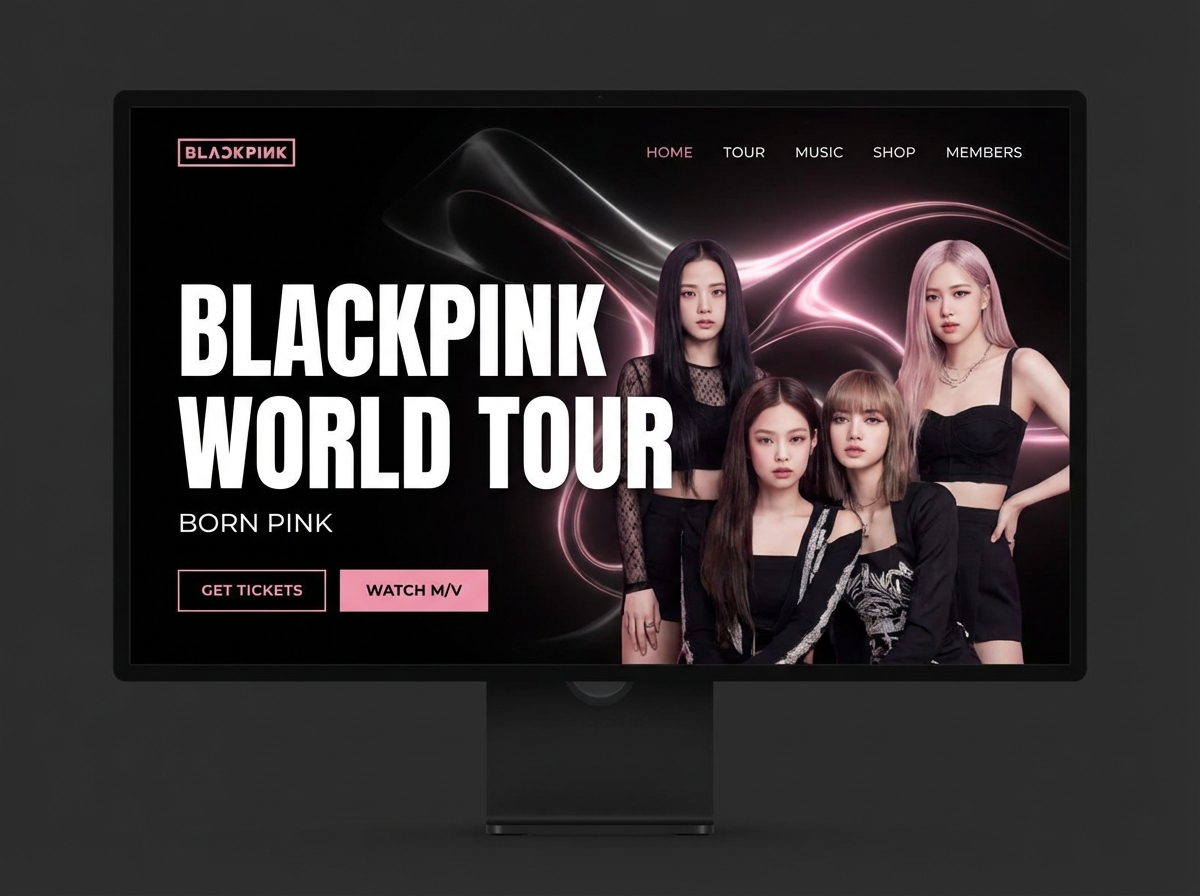 Build Your Ultimate Blackpink Fan Website website preview