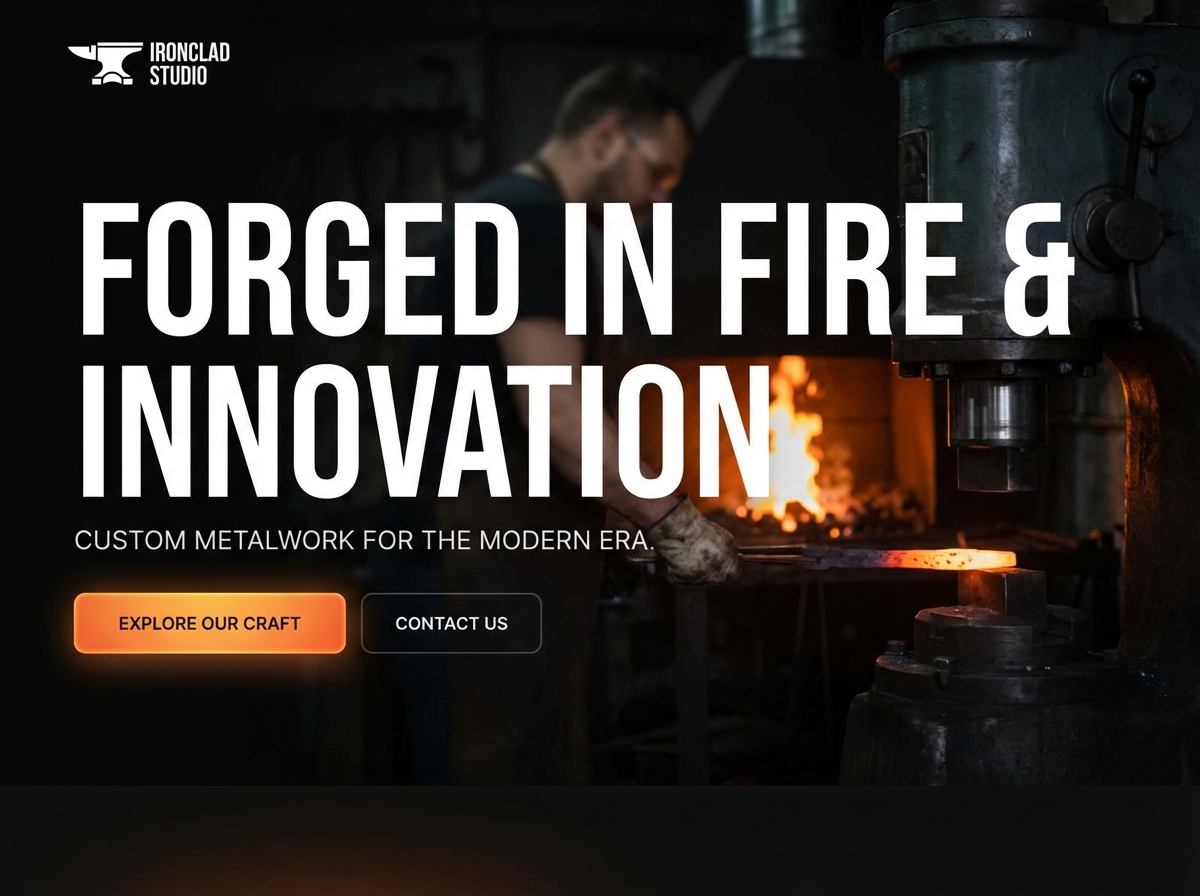 Forge Your Digital Presence with Our Blacksmith Website Builder website preview