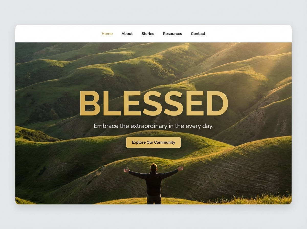 Build Your Blessed Journey Online website preview
