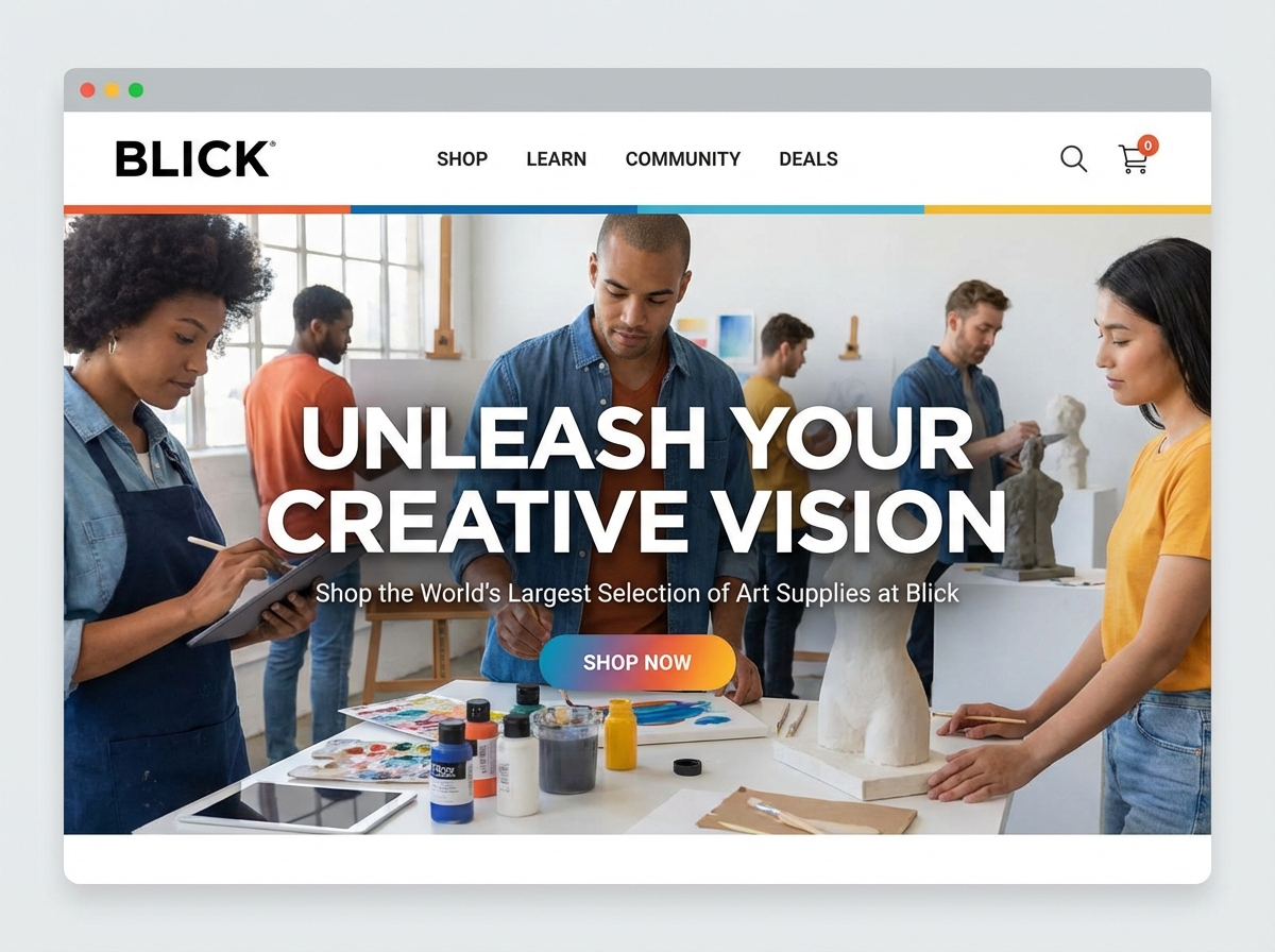 Showcase Your Art with a Stunning Blick Art Website website preview