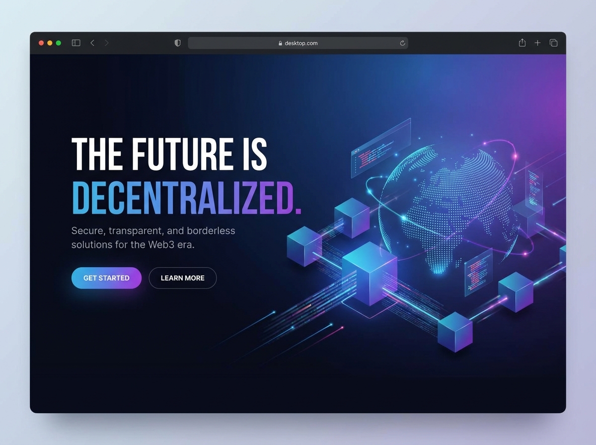 Build Your Next Decentralized Blockchain Application Instantly website preview