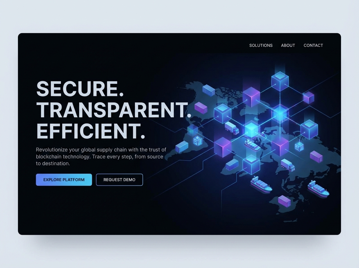 Build Your Next-Gen Supply Chain with Blockchain website preview