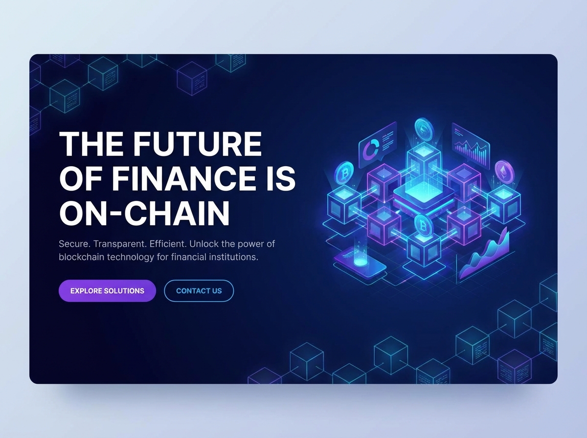 Build Your Future with a Blockchain Finance Website website preview