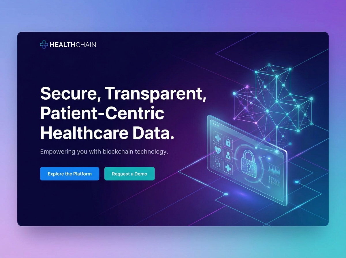 Empower Secure Health Data with a website preview