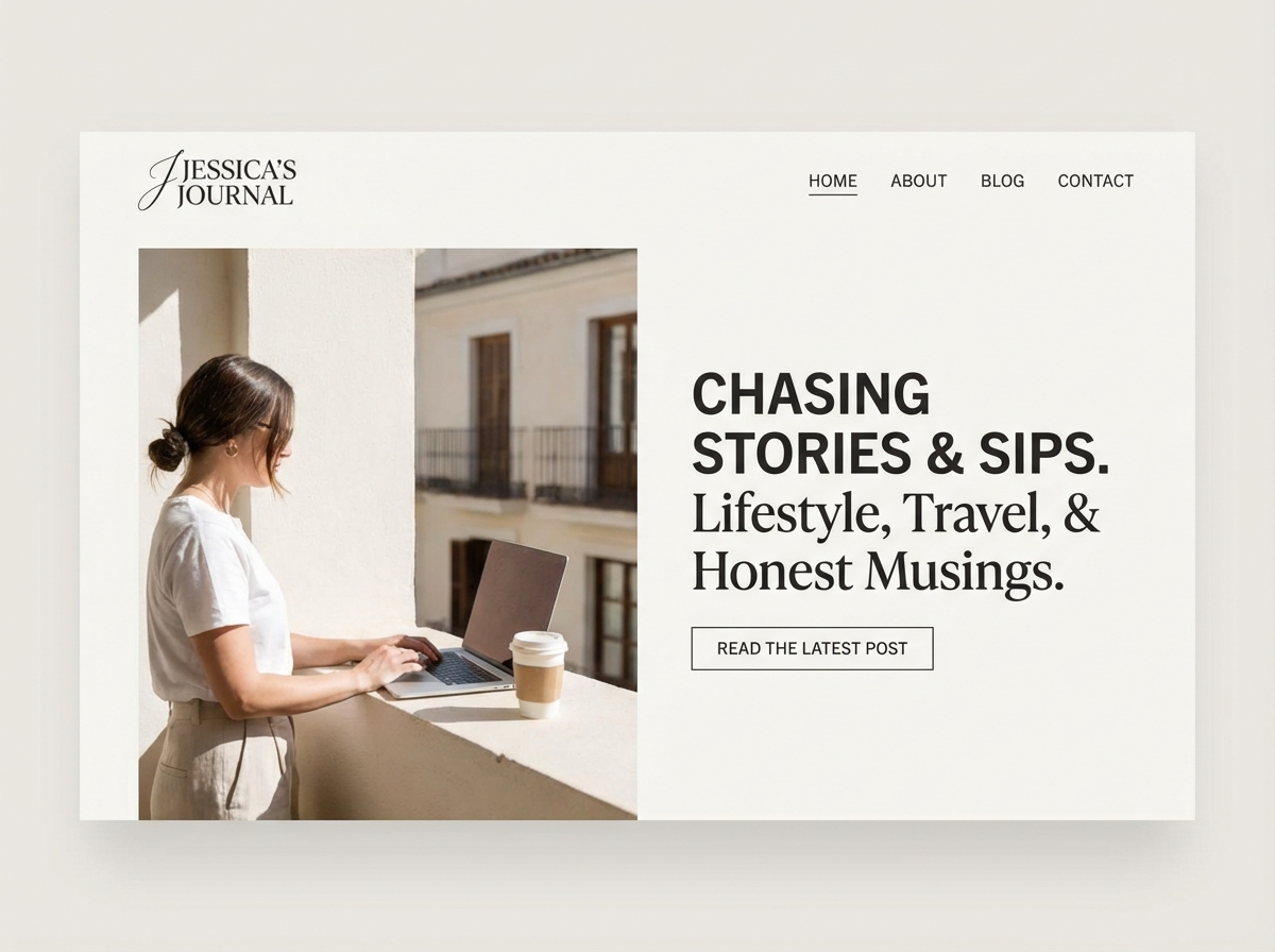 Build Your Audience with Grigora's Blog Website Builder website preview