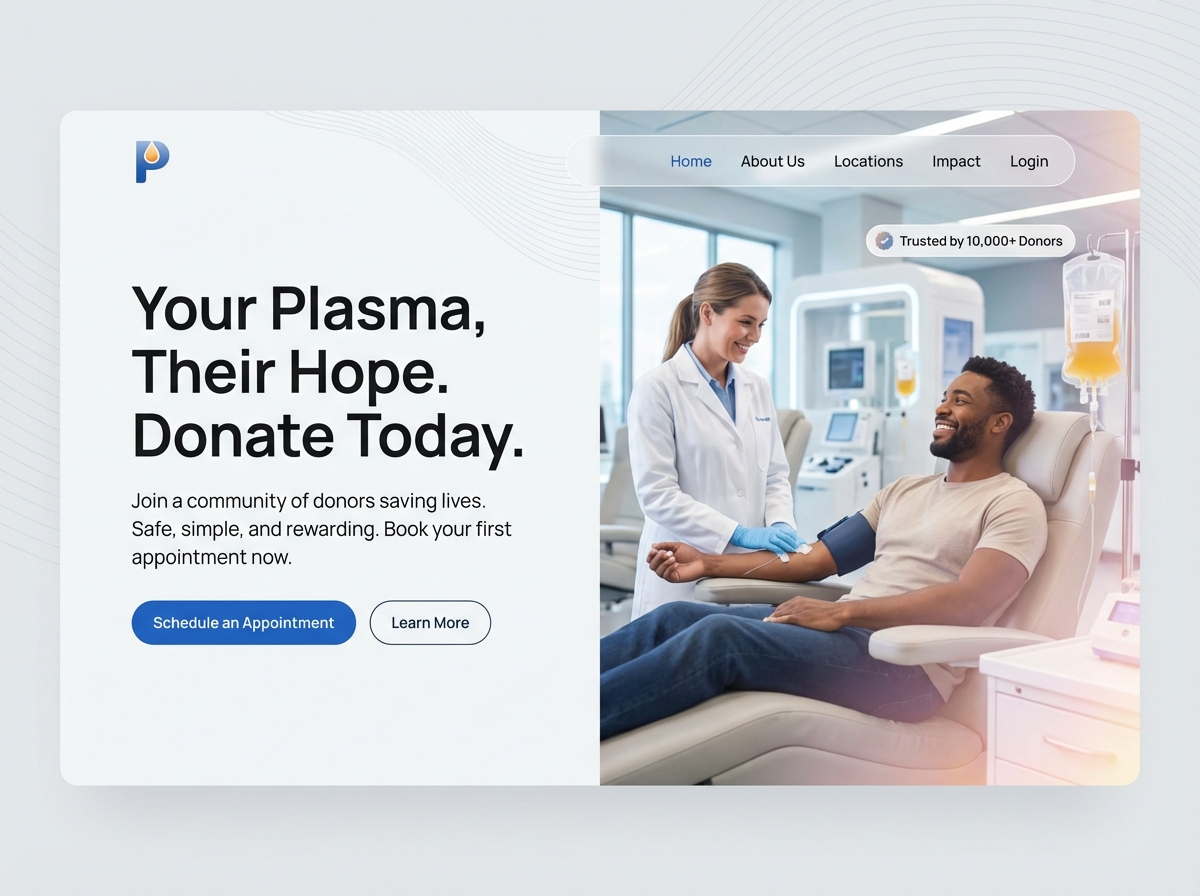 Build Your Premier Blood Plasma Collection Website website preview
