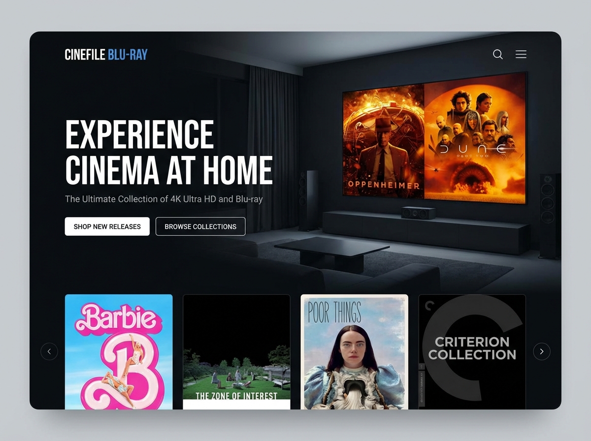 Build Your Ultimate Blu-ray Collection Showcase website preview