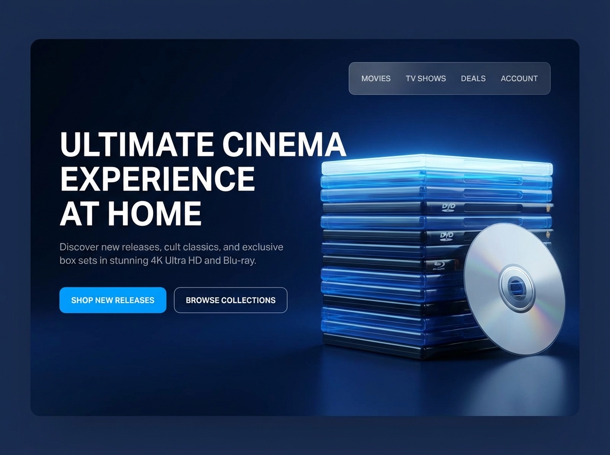 Build Your Ultimate Blu-Ray & DVD Collection Website Today website preview