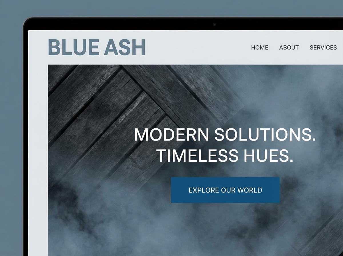 Launch Your Stunning Website for Trending Blue Ash Color website preview