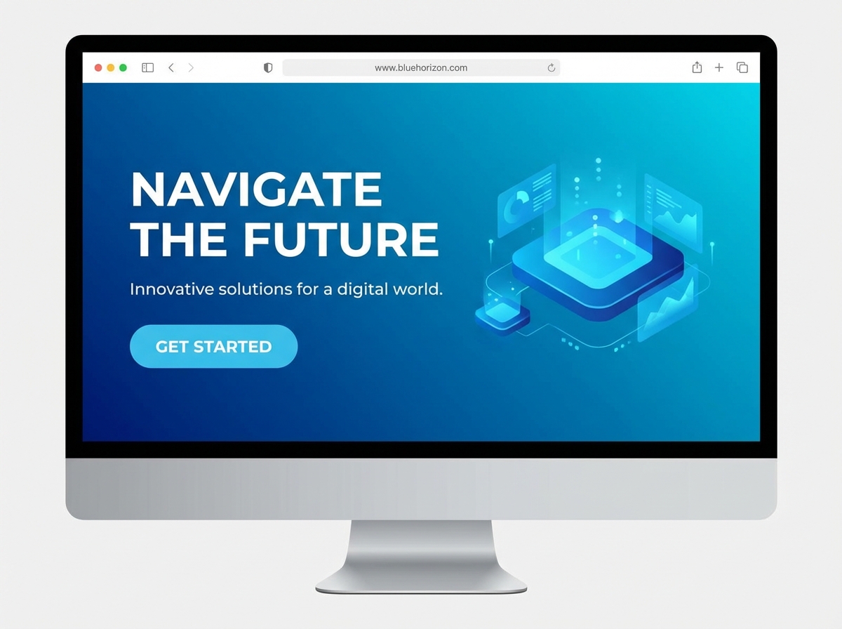 Build a Striking Website with a Blue Color Palette website preview