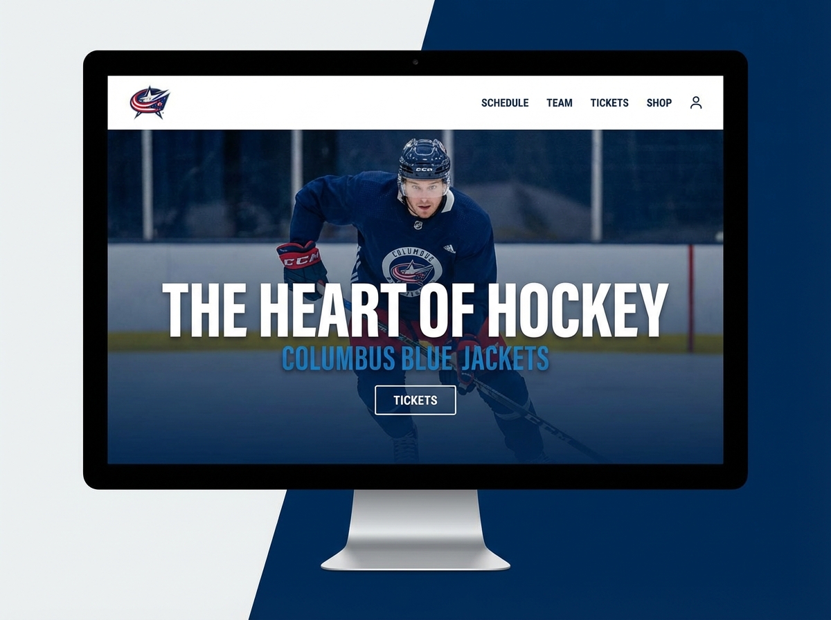 Build a Championship-Caliber Website for Your Blue Jackets Fandom website preview
