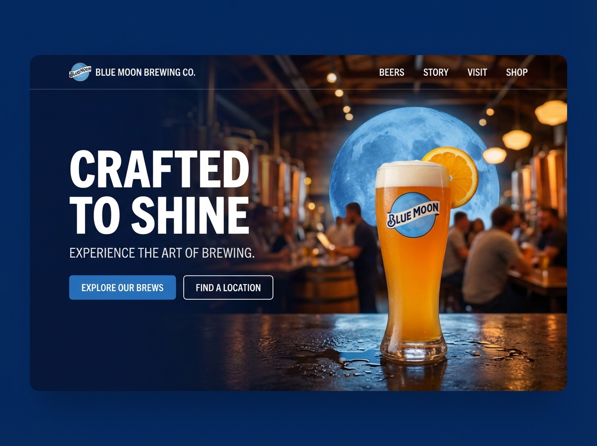 Unleash Your Vision: Create a Blue Moon Website website preview