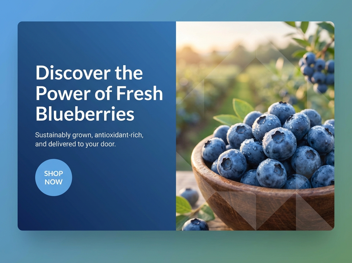 Build a Beautiful Blueberry Farm Website Today website preview