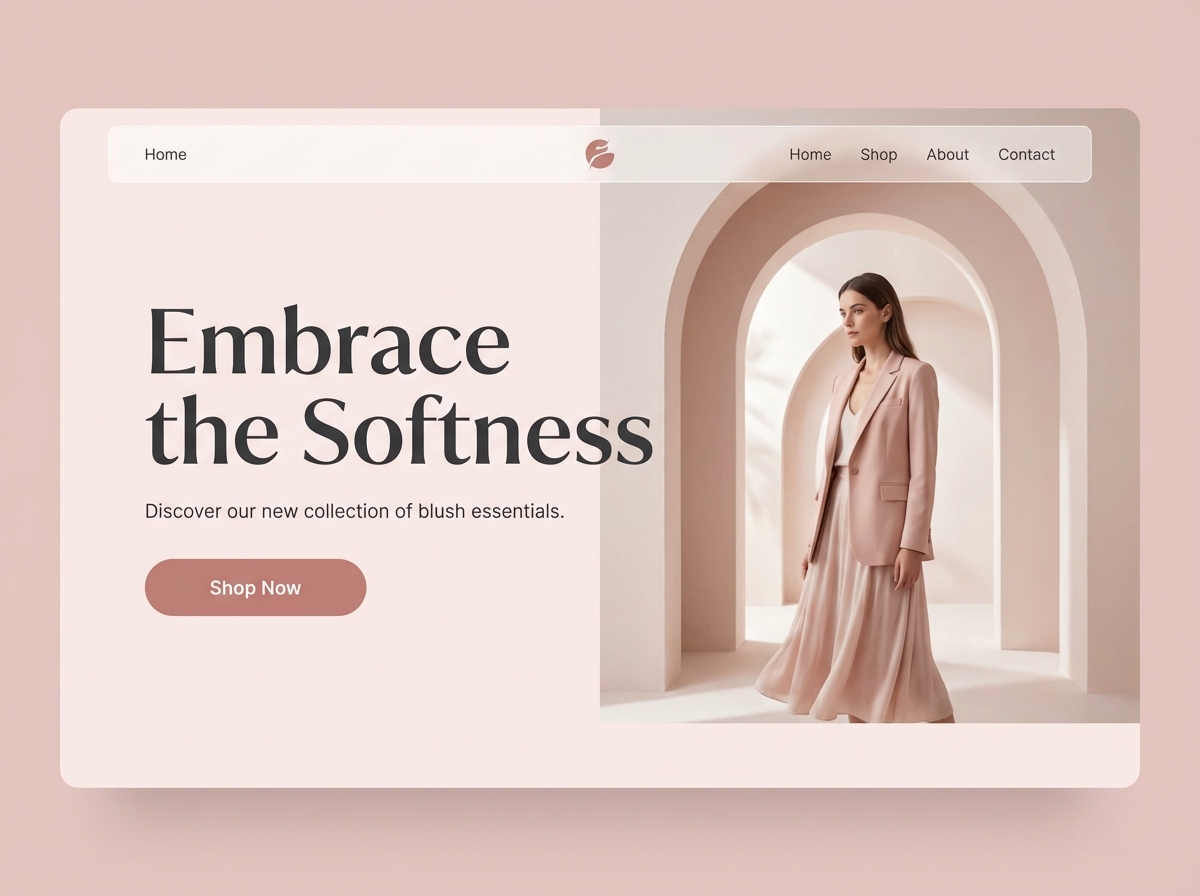 Unleash Your Creativity with Grigora's Blush Pink Color Palette website preview