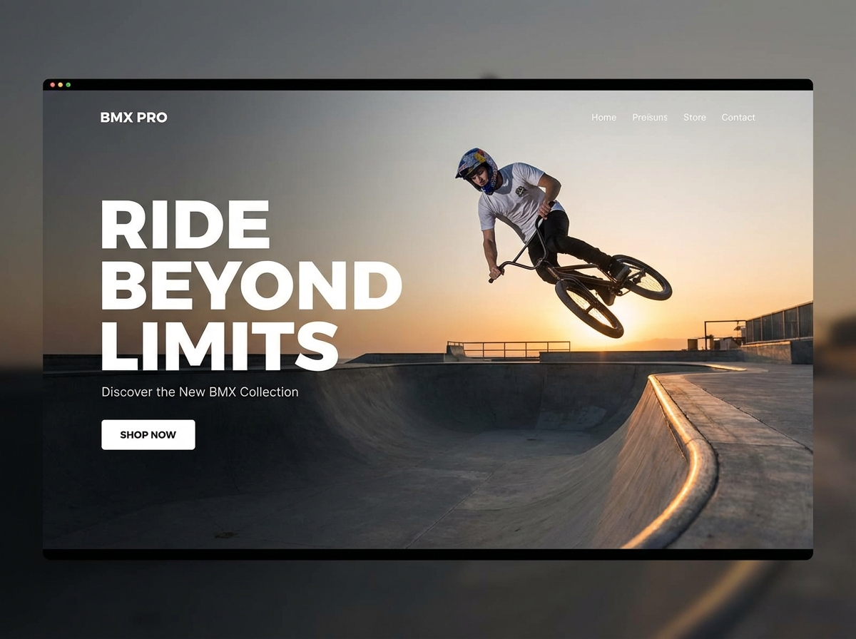 Build Your Ultimate BMX Bike Website website preview