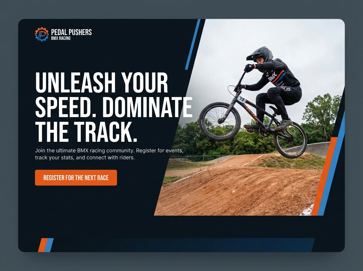 Build Your Winning BMX Race Website website preview
