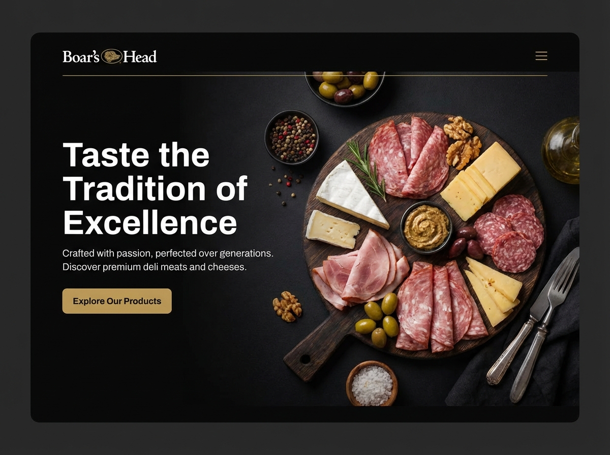 Build Your Premium Deli Website with Grigora website preview