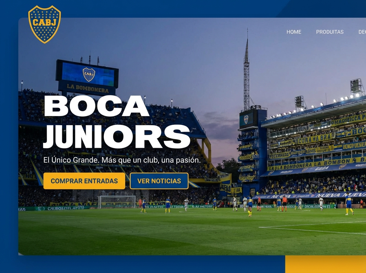 Build Boca Juniors Fan Sites Instantly | AI Builder website preview