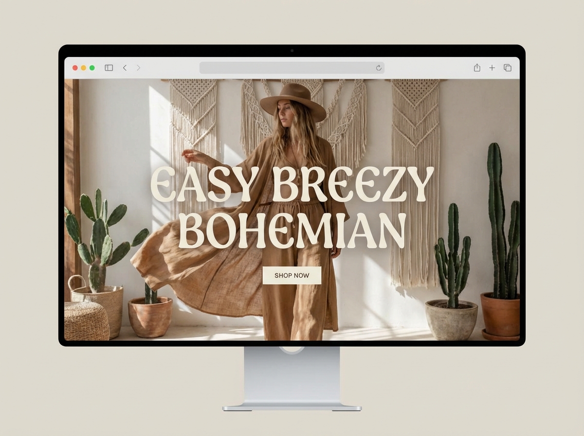 Unleash Your Style with a Bohemian Fashion Website Builder website preview